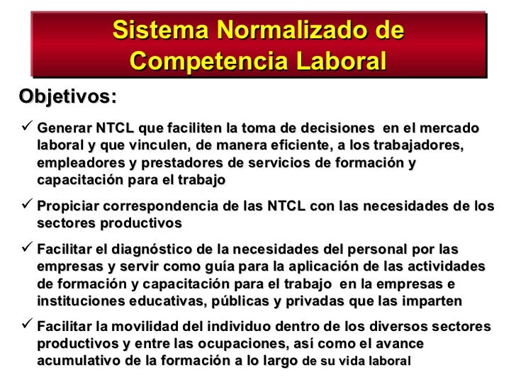 NORMAS DE COMPETENCIA LABORAL