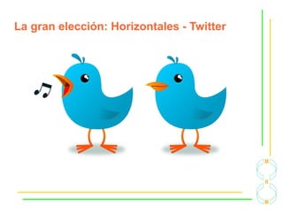 La gran elección: Horizontales - Twitter
 