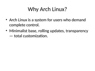 Arch Linux Full Power Unlocked Advanced.pptx