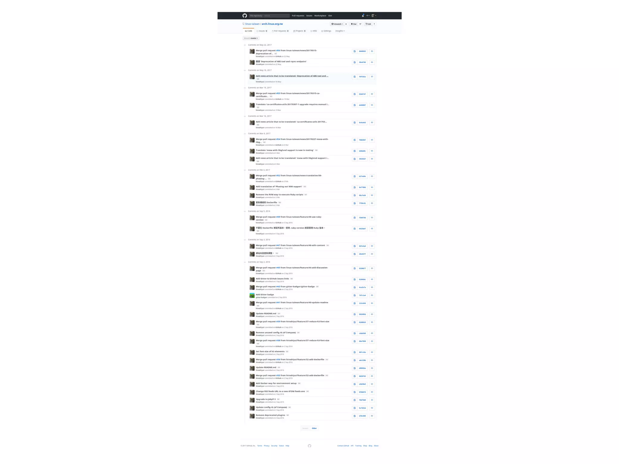 空虛、寂寞、覺得冷
●
我以為的ArchTW網站：一呼百應，添磚加瓦
●
實際上的ArchTW網站
 