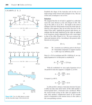 تصميم الجسور القوسية والكبلات- امثلة محلولة- arches - cables.pdf