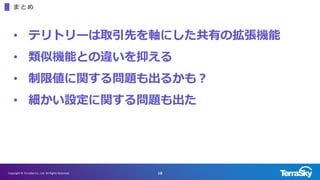 18Copyright ? TerraSky Co., Ltd. All Rights Reserved.
  
? ƥȥ`ȡȤSˤФΒC
? ƙCܤȤ`֤
? ނv놖}뤫⣿
? Ov놖}
 