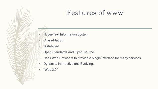 Archtecture Of World Wide Web PPTX Browsers Computer Software And 