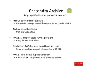 Cassandra	
  Archive	
                                             A	
  

                     Appropriate	
  level	
  of	...