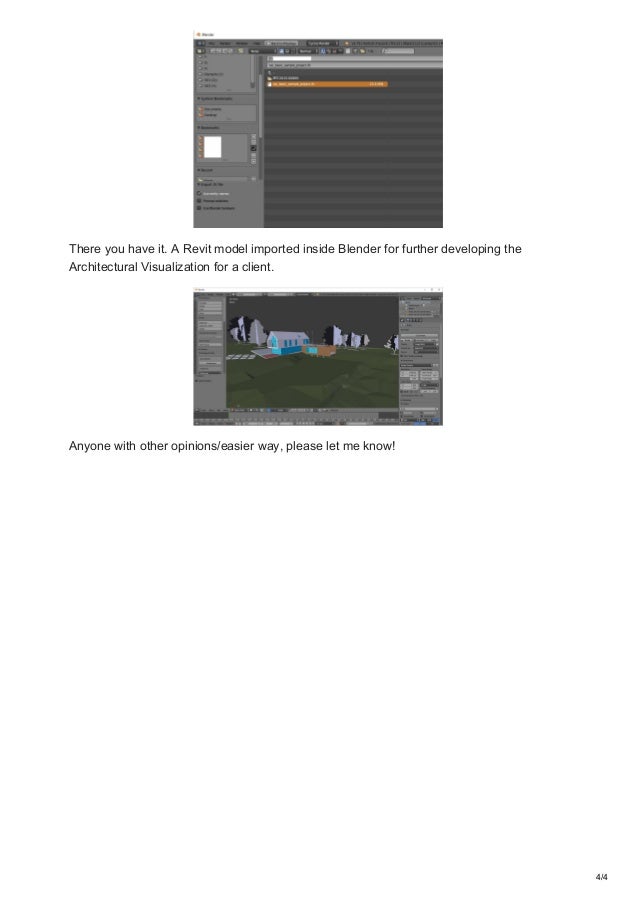 revit to blender in 4 steps