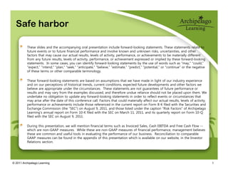 Archipelago Risk Services Archipelago Learning | PDF
