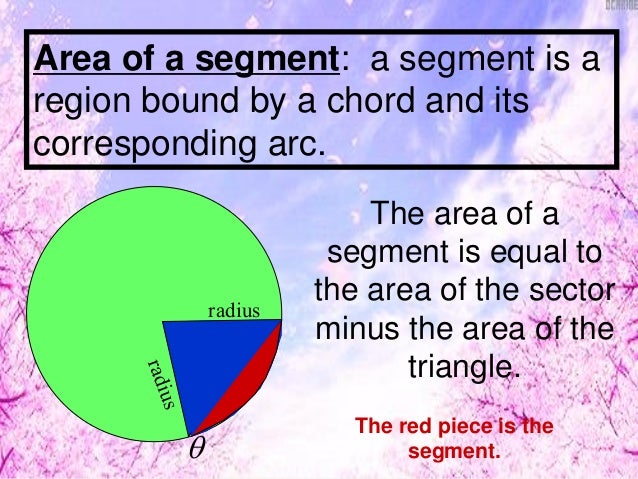 arc length area of a sector and segments of a circle 10 7 areas of circles and sectors form g answers