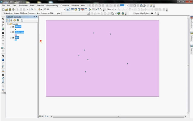 Arc map arcscene gis interpolation kriging method mono lake arcmap 10 | PDF