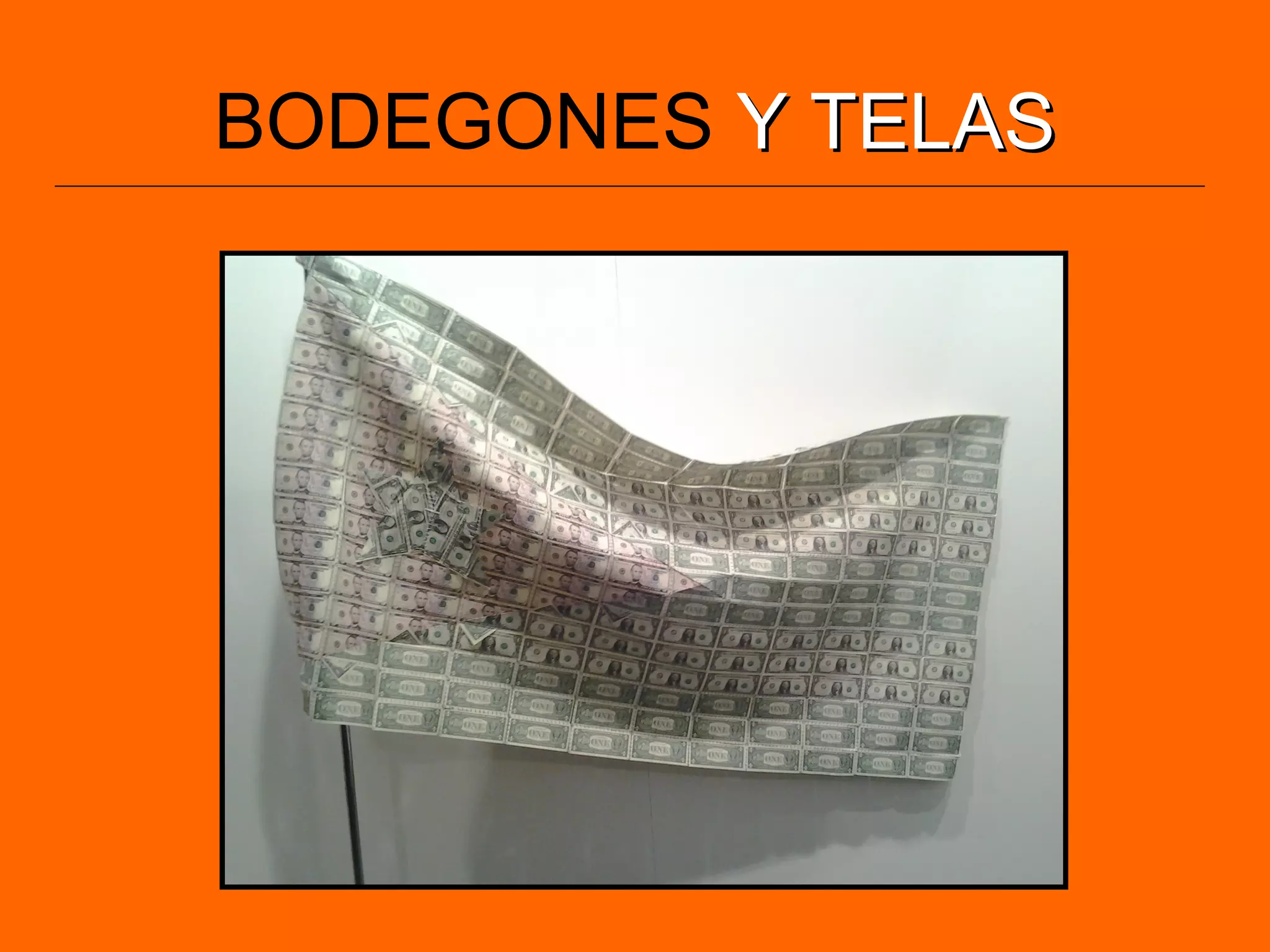 BODEGONES Y TELASY TELAS
 