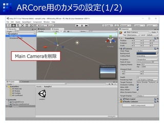 ARCoreäΥO(1/2)
Main Camera
 