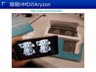 簡易HMDのAryzon
https://youtu.be/D1ubI9ye8aU
 