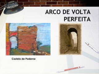 ARCO DE VOLTA
PERFEITA
Castelo de Paderne
 