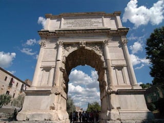 Em 1948, quando o Estado de Israel foi fundado, os judeus de Roma fizeram um grande desfile e passaram por baixo do arco, celebrando a reconquista da sua terra e sobrevivência ao Império Romano."Do Senado e do povo romano para o divino Tito, filho do divino Vespasiano, Vespasiano Augusto".