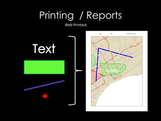 Printing  / Reports<br />Web Printout<br />Text<br />
