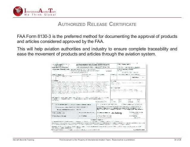 learn how to manage aircraft records faa form 8130 3 instructions