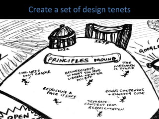 Create a set of design tenets 