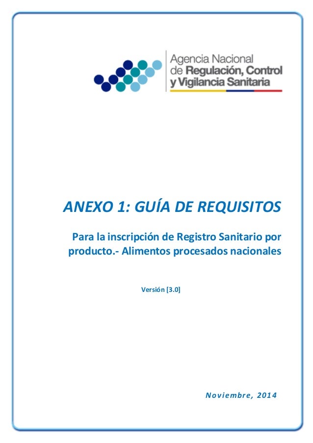 Arcsa Guia De Requisitos Para La Inscripcion De Registro Sanitario Po