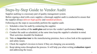 Comprehensive Guide to Vendor Audit and Qualification in Pharmaceutical ...