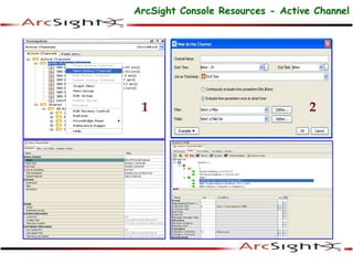 1 2
3 4
ArcSight Console Resources - Active Channel
 