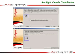 15
14
ArcSight Console Installation
 
