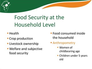 Characterizing households and communities for Africa RISING