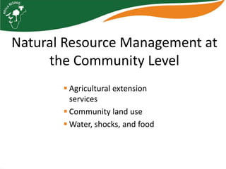 Characterizing households and communities for Africa RISING