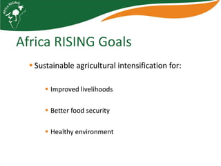 Characterizing households and communities for Africa RISING