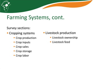 Characterizing households and communities for Africa RISING