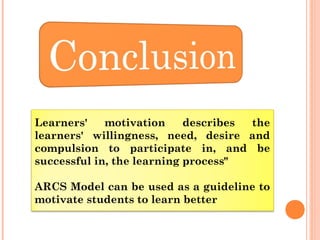 ARCS model | PPT