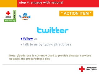 step 4: engage with national


                                       * ACTION ITEM *




          follow us
          ta...