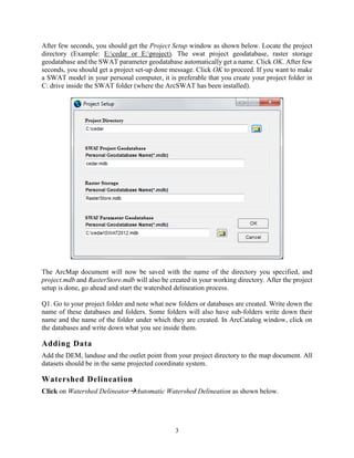 Soil and Water Assessment Tool Procedure | PDF