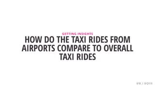 HOW DO THE TAXI RIDES FROM
AIRPORTS COMPARE TO OVERALL
TAXI RIDES
GETTING INSIGHTS
@W_I @QVIK
 