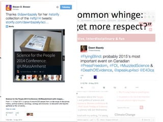 Leading	
  to	
  a	
  common	
  whinge:	
  
“why	
  don’t	
  we	
  get	
  more	
  respect?”	
  
 