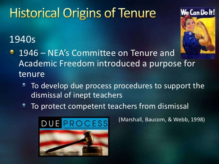 Dissertation and dismissal of tenured teachers