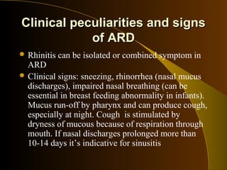 Acute respiratory diseases in children | PPT