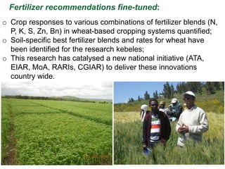 Africa RISING in the Ethiopian highlands: Some phase I achievements