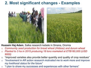 Africa RISING in the Ethiopian highlands: Some phase I achievements