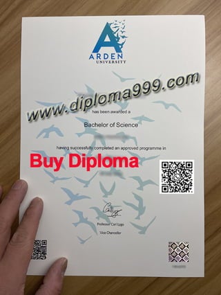 Arden University diploma