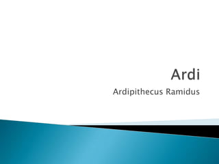 Ardipithecus Ramidus
 