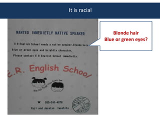 It is racial


                   Blonde hair
               Blue or green eyes?
 