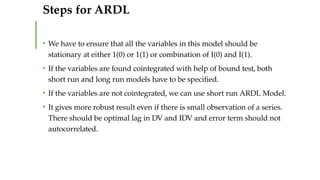 ARDL_ Autoregressive Distributed lag model.pptx