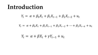 ARDL_ Autoregressive Distributed lag model.pptx