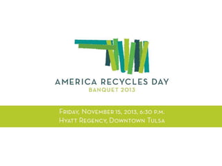 2013 America Recycles Day PowerPoint