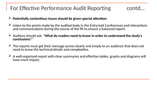 Drafting of Audit Report style guide of CAG | PPTX
