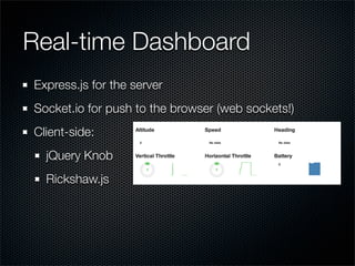node.js and the AR.Drone: building a real-time dashboard using socket.io