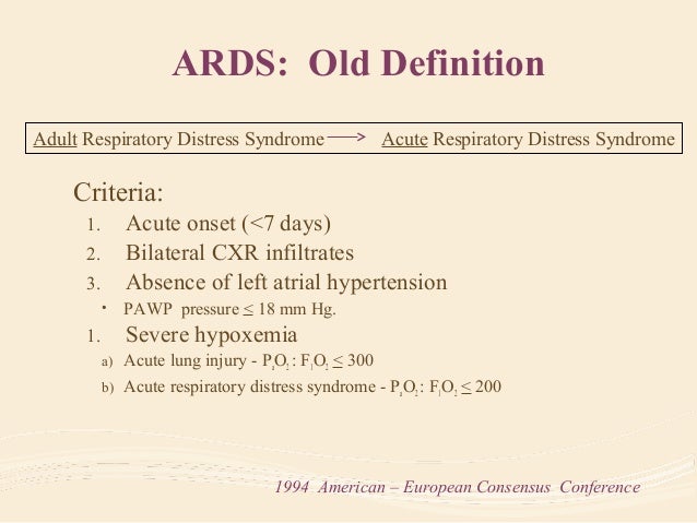 Pediatric Acute Respiratory Distress Syndrome
