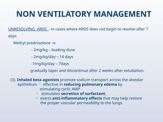 ARDS & ANAESTHETIC IMPLICATIONS- Anesthesia | PPTX