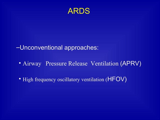 Ards and ventilator management | PPT | Lung and Respiratory Health ...