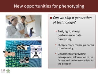 The sustainable use of animal genetics in developing countries