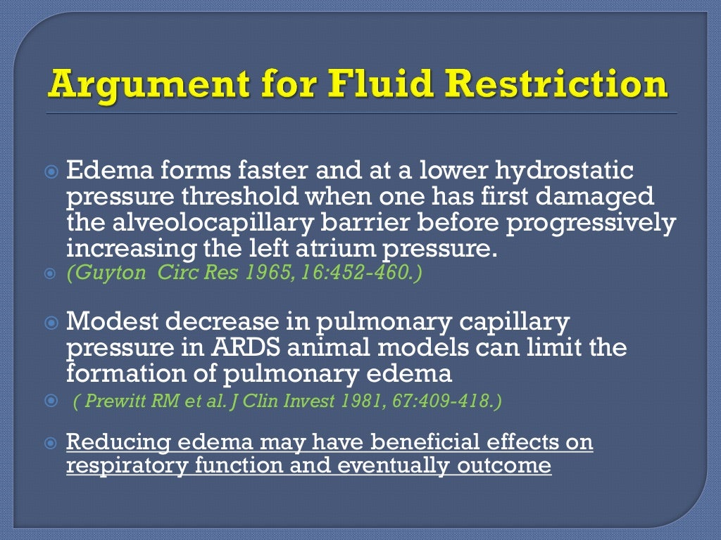 Pulmonary Edema Fluids or Diuretics?
